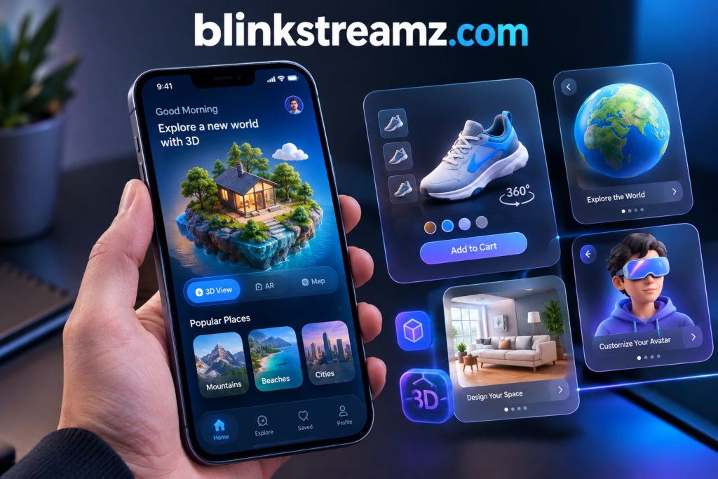 3D Mobile App Designs