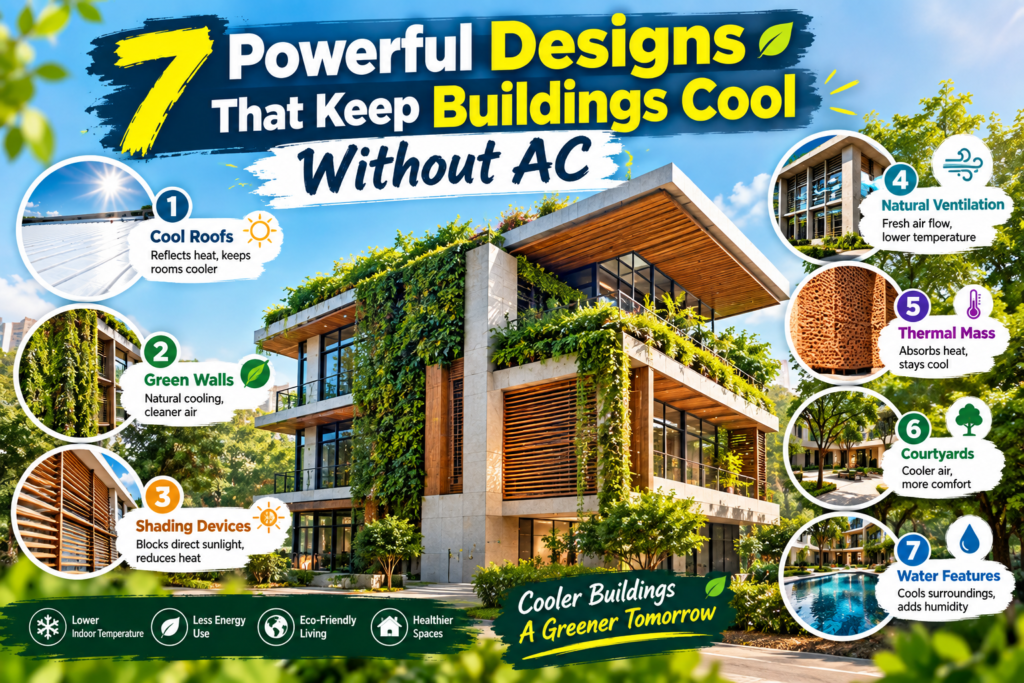 7 Powerful Designs That Keep Buildings Cool Without AC